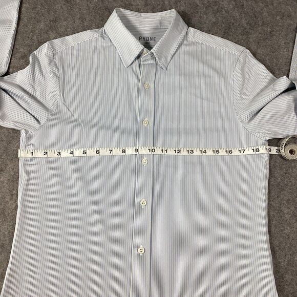 RHONE Commuter Stretch Button Lightweight Shirt Long Sleeve Men’s Size S/P Slim - Picture 10 of 16
